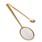 Multi-functional Kitchen Tools Stainless Steel Colander Food Filter Spoon With Clip