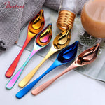 Professional Chef Stainless Steel Cake Coffee Decorative Multipurpose Stainless Steel Culinary Cooking Drawing Spoon
