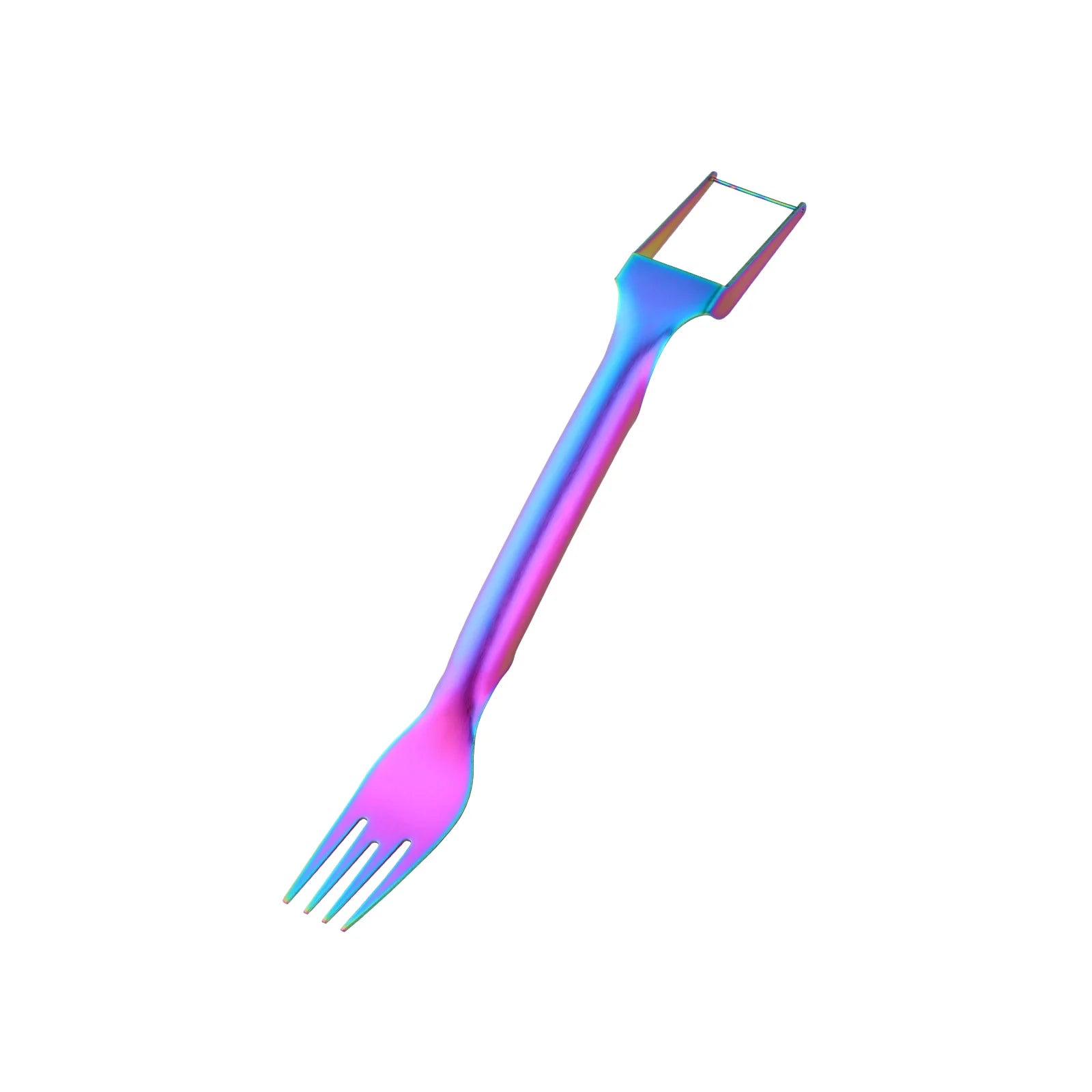 Creative Cartoon Animal Shape Fork and Spoon Set Stainless Steel Long Handle Spoon Fork