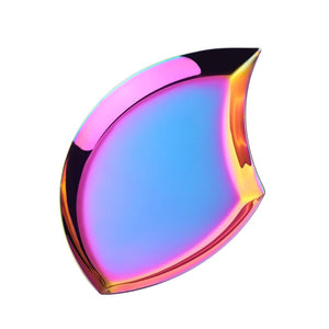 Kitchen Dinner Candy Plates Stainless Steel Creative Dessert Snacks Dishes for Restaurant