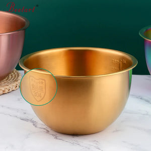 Kitchen Utensil Cooking Basin Pot Stainless Steel Mixing Bowl Soup Salad Bowl