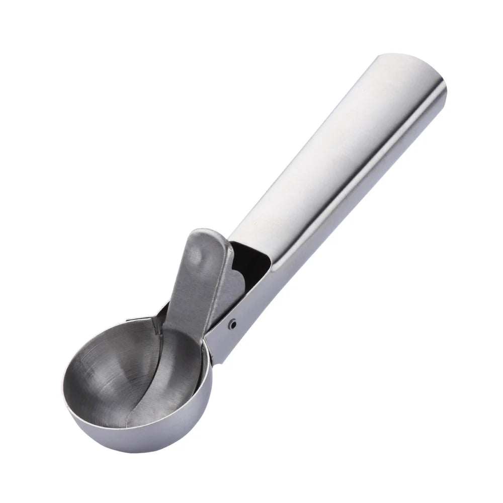 Wholesale Gold Ice Cream Spoon Stainless Steel Ice Cream Scoop with Trigger
