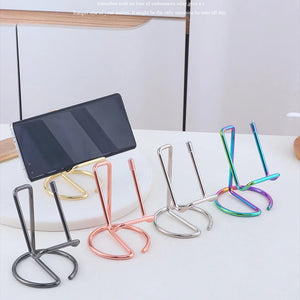 Hot Sales Christmas Day Portable Phone Stand Silicone Anti-slip Stainless Steel Mobile Phone Holders for All Phones