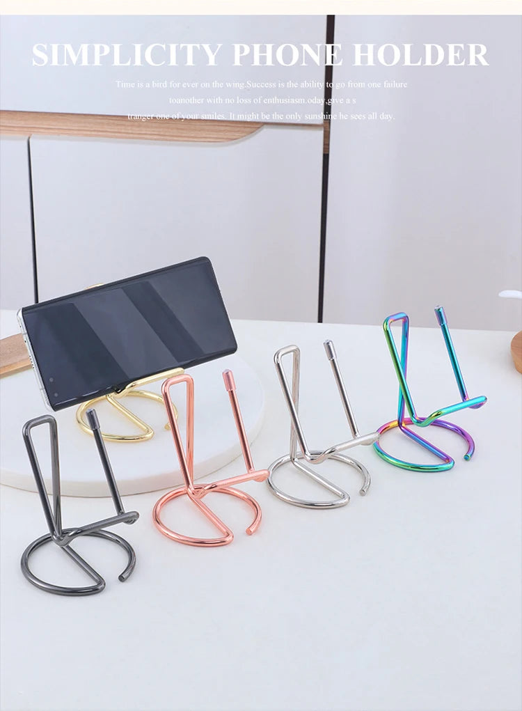 Hot Sales Christmas Day Portable Phone Stand Silicone Anti-slip Stainless Steel Mobile Phone Holders for All Phones