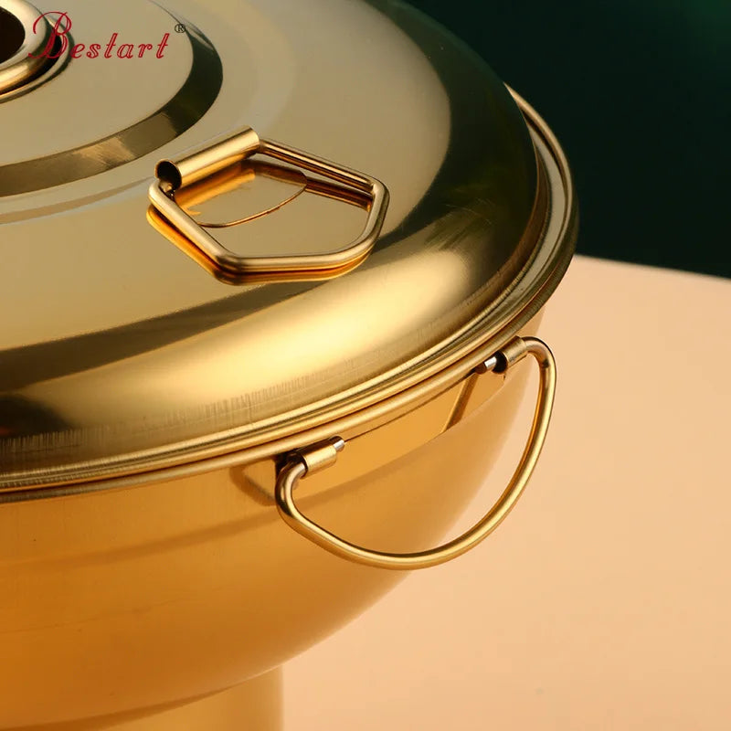 Multifunctional Kitchenware Dry Ice Pot Stainless Steel Pot for Food Warmer Set