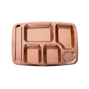 Customized Deep Dish Restaurant Food Dish Stainless Steel Dinner Plate