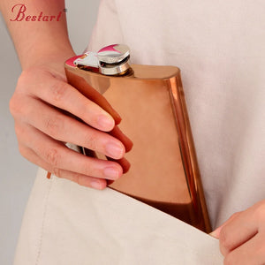 8oz Gold Hip Flask Custom Stainless Steel Liquor Whiskey Alcohol Portable Macallan Hip Flask