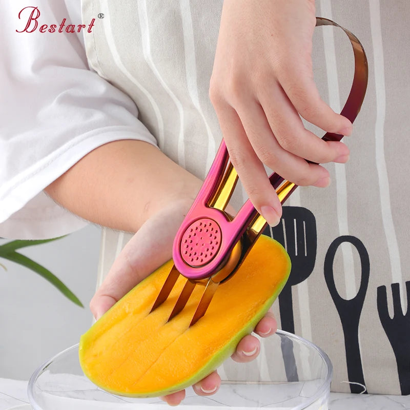 New Arrivals Multifunction Kitchen Creative Fruit Tool 2 in 1 Fruit Peeler Dragon Fruit Mango Slicer
