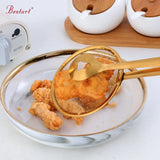 Multi-functional Kitchen Tools Stainless Steel Colander Food Filter Spoon With Clip