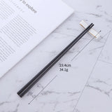 Best Selling Products Non-slip Square Shape Chinese Metal Stainless Steel Logo Custom Chopsticks