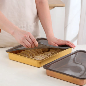 Stainless Steel Multi-functional Plate Food Container Preservation Box Microwave Crisper