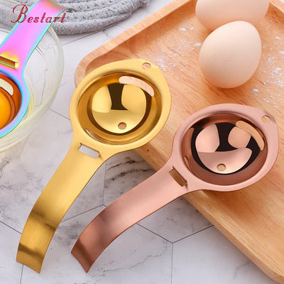 Kitchen Gadget Stainless Steel Tool Egg Divider White Yolk Egg Separator