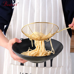 Kitchen Accessories Gadgets Baking Tools Metal Chicken Wings Fry Fried Food Basket Chips Basket Colanders & Strainers