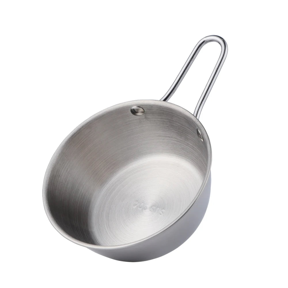 Multifunctional Korean Ramen wine stainless steel 304 18/10 Seasoning Mixing dish serving bowl with handle