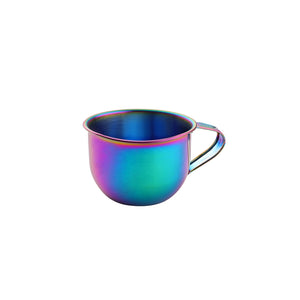 Custom logo Gold Portable Travel Drinking Cups Shot Glass with Black Cheap Stainless Steel Mini Wine Cup Set