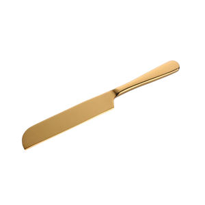 Titanium Gold Plated Stainless Steel Bread and Cake Kitchen Knife Set Rust-Proof Metal Tool