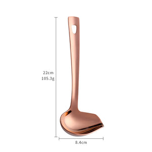 Cake Making Tools Rust Proof Titanium Plated Sauce Oil Duckbill Stainless Steel Spoon