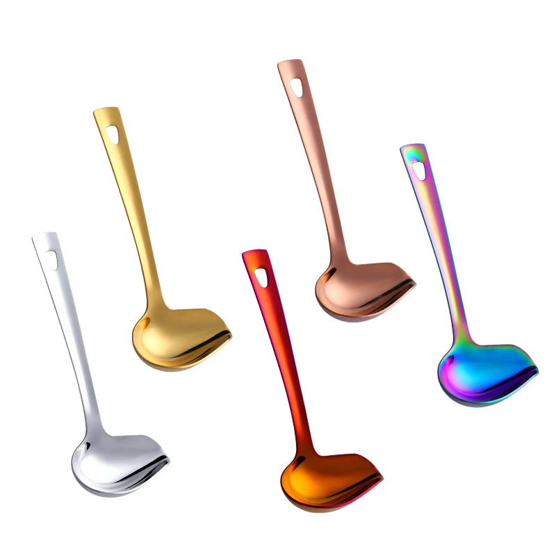Cake Making Tools Rust Proof Titanium Plated Sauce Oil Duckbill Stainless Steel Spoon