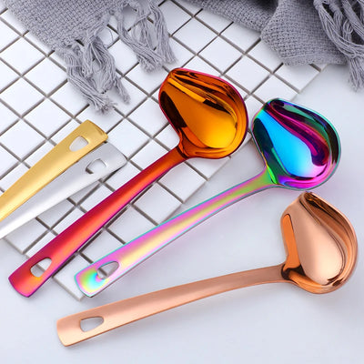 Cake Making Tools Rust Proof Titanium Plated Sauce Oil Duckbill Stainless Steel Spoon