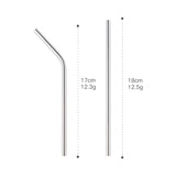 Hot Selling Kids Gold Multicolor rainbow Metal Stainless Steel Drinking Straws