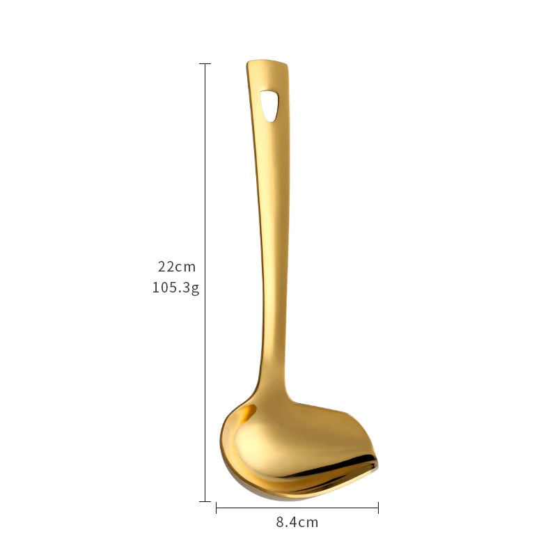 Cake Making Tools Rust Proof Titanium Plated Sauce Oil Duckbill Stainless Steel Spoon
