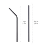Hot Selling Kids Gold Multicolor rainbow Metal Stainless Steel Drinking Straws