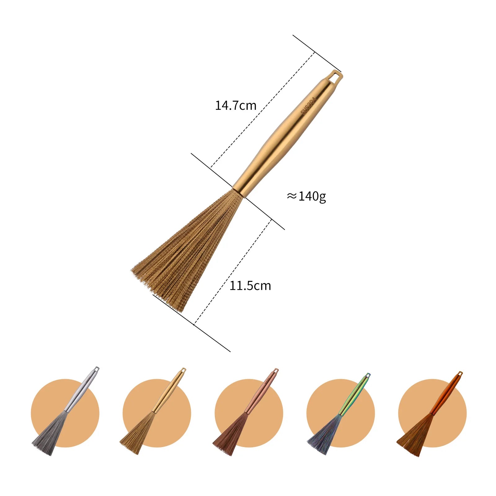 Factory Direct Sale Stainless Steel Series Kitchen Cleaning Brush Silicone Rubber Pot Dish Brush