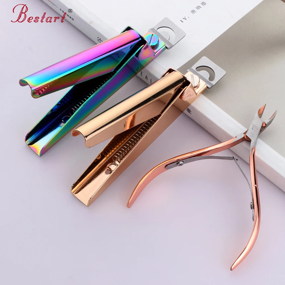 Professional Fingernail Toenail Cuticle Nipper Trimming Stainless Steel Nail Cutter Cuticle Scissor Plier Manicure Tool