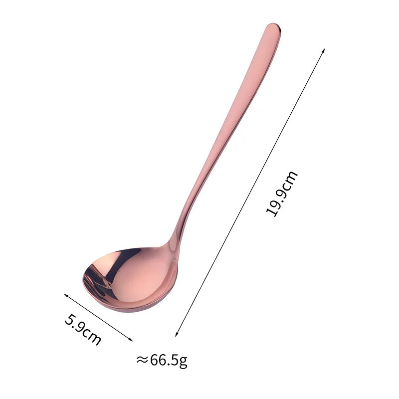 Kitchen Gadgets Sauce Soup Spoons Stainless Steel Soup Ladle Serving Spoons for Home and Kitchen