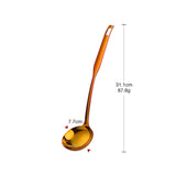 Metal Soup Ladle, 18/8 Stainless Steel Ladle Spoon And Strainer Scoop Set With Holes, Cooking Utensil For Kitchen