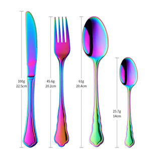 ODM/OEM Modern Ware Restaurant Dinner Silverware Set Bulk Gold Flatware Modern Hotel Silver Cutlery Stainless Steel Party