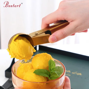 Wholesale Gold Ice Cream Spoon Stainless Steel Ice Cream Scoop with Trigger