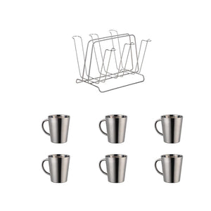 ODM/OEM Top Sale Luxury Double Wall Stainless Steel Colorful Coffee Cups Sets