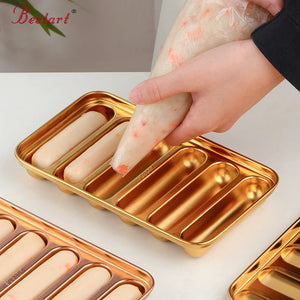Non-stick Kitchen Accessories Baking Meat Sausage DIY Stainless Steel Hot Dog Sausage Maker Mold with Lid