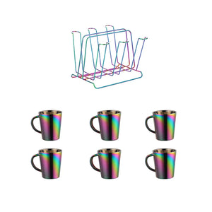 ODM/OEM Top Sale Luxury Double Wall Stainless Steel Colorful Coffee Cups Sets
