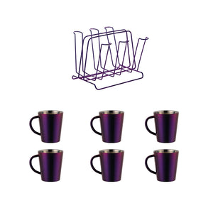ODM/OEM Top Sale Luxury Double Wall Stainless Steel Colorful Coffee Cups Sets