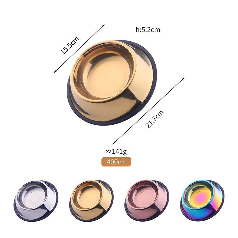 Custom Logo Dog Bowl Stainless Steel Manufacturer Stainless Steel Pet Bowl