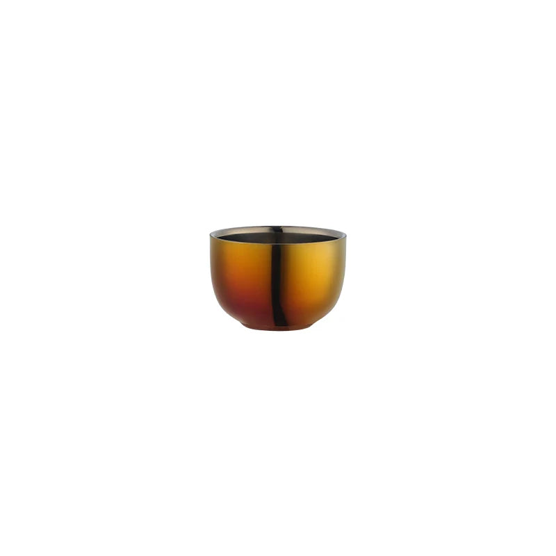 Chinese Kung Fu Luxury Stainless Steel Tea Cup Set With Tray Sieve