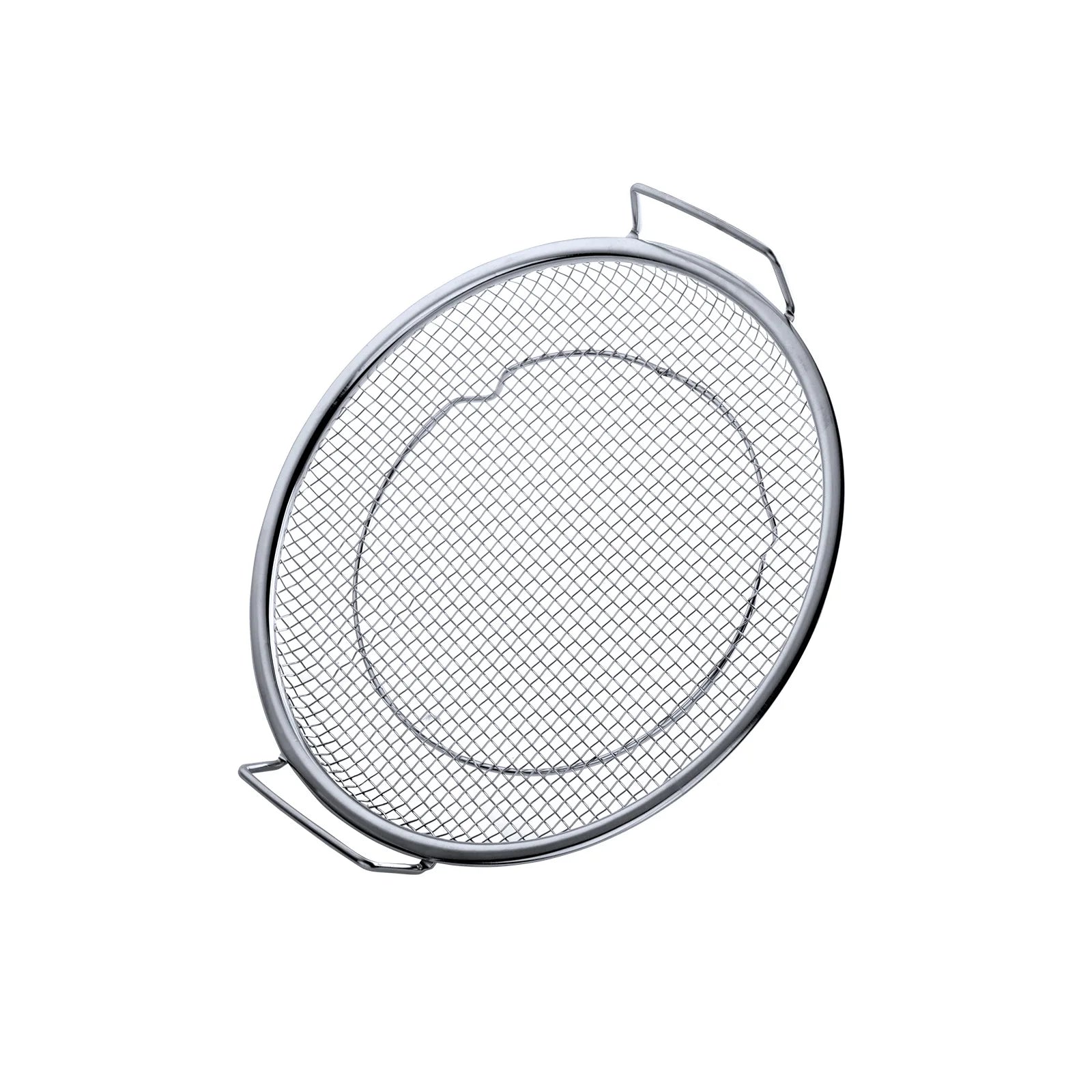 Kitchen Accessories Tools Multi-functional Round Stainless Steel Wash Fruit Flour Vegetable Storage Basket with Handle
