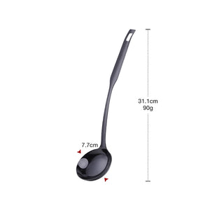 Metal Soup Ladle, 18/8 Stainless Steel Ladle Spoon And Strainer Scoop Set With Holes, Cooking Utensil For Kitchen