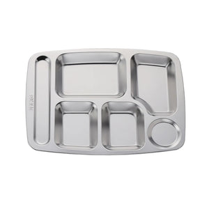 Customized Deep Dish Restaurant Food Dish Stainless Steel Dinner Plate