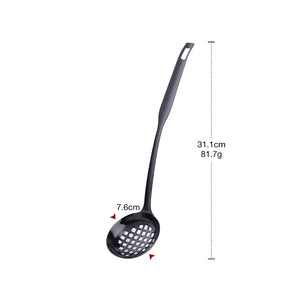 Metal Soup Ladle, 18/8 Stainless Steel Ladle Spoon And Strainer Scoop Set With Holes, Cooking Utensil For Kitchen