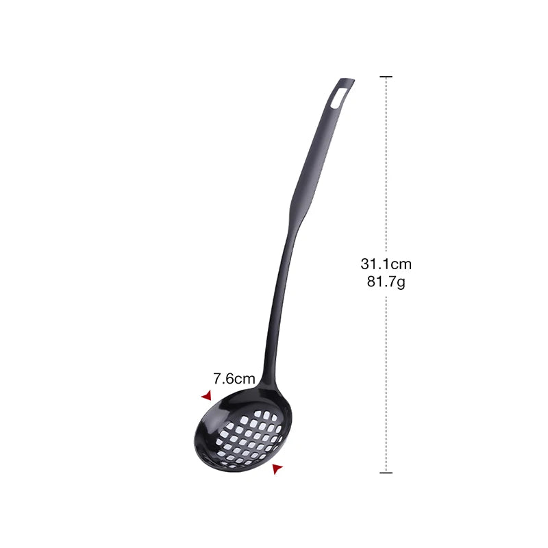 Metal Soup Ladle, 18/8 Stainless Steel Ladle Spoon And Strainer Scoop Set With Holes, Cooking Utensil For Kitchen