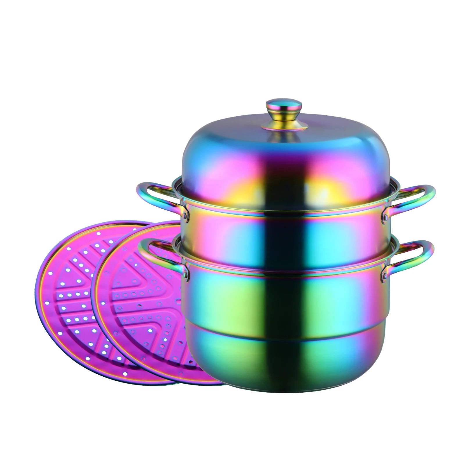Wholesale Cheap Customization Kitchen Cooking Stainless Steel Steamer Pots and Pans Cookware Set