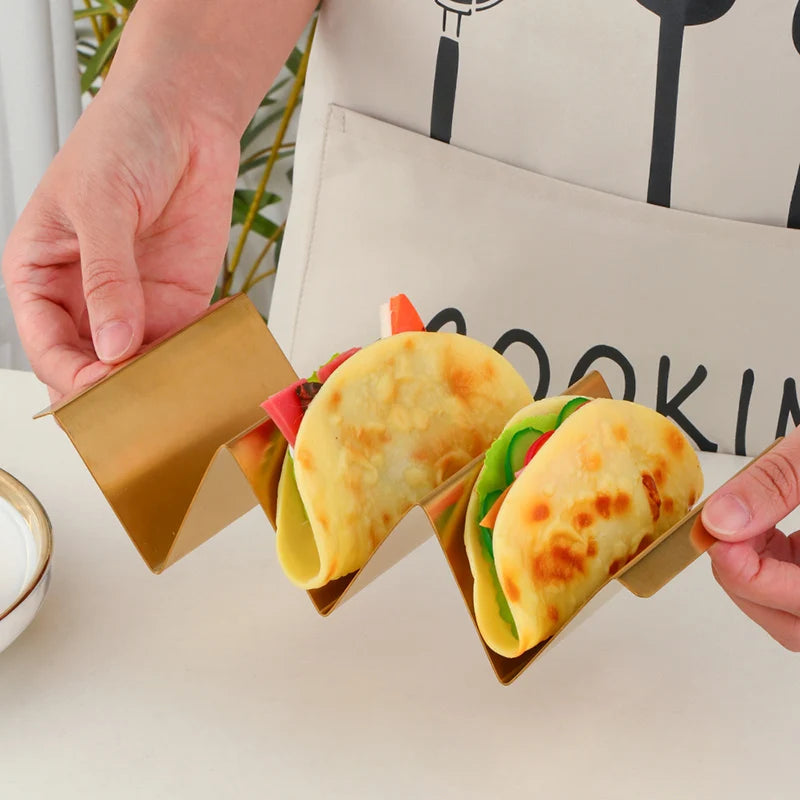 Dishwasher Safe Stainless Steel Pancake Rack Taco Hold Rack