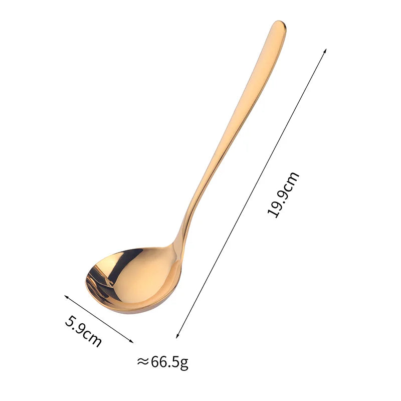 Kitchen Gadgets Sauce Soup Spoons Stainless Steel Soup Ladle Serving Spoons for Home and Kitchen