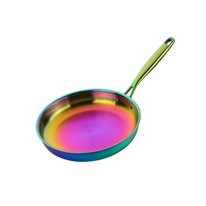 Professional Quality Custom Korean Kitchen 304Tryply Stainless Steel Non Stick Honeycomb Round Stir Frying Pan