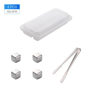 Bar Accessories Cooling Stones Stainless Steel 304 Whiskey Ice Cube for Cola Wine Drinks