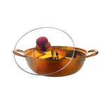 304 Food Grade Stainless Steel Shabu Shabu Hot pot with Divider&Lid for Induction Cooktop Gas Stove Dual Sided Soup Cookware