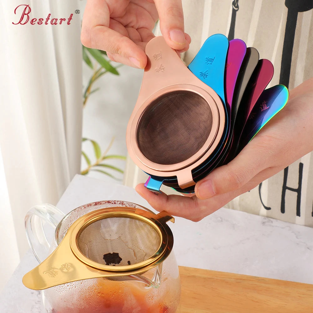 Convenient Strong Tea Infuser Stainless Steel Handle Tea Mesh Ball Filter Holder Stable Tea Strainer
